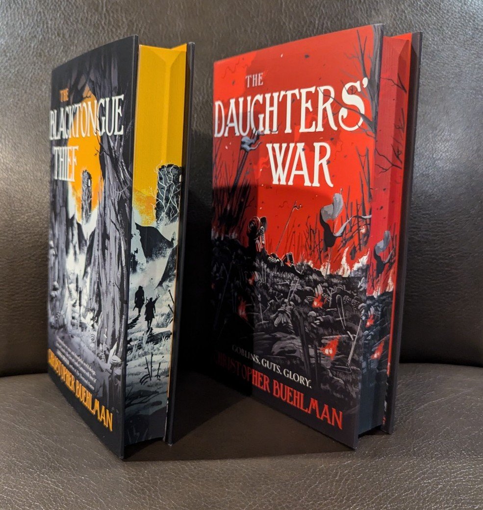 Broken Binding Blacktongue Thief Duology Signed Numbered Digital Edges Endpapers