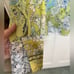 ZARA NWT Patchwork Flowy Green and Blue Satin Paisley Blouse Size XXL