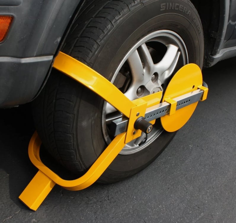Wheel Lock Clamp Boot Tire Claw Trailer Car Truck Anti-Theft Towing Boot 13 ~15