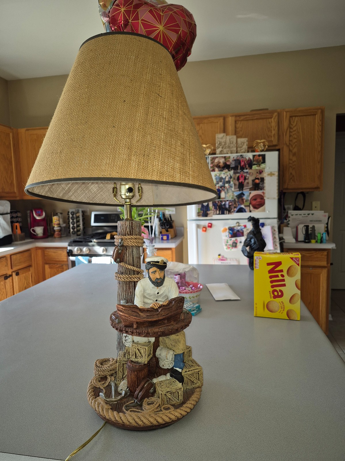 Apsit Bros Nautical Lamp signed 1987