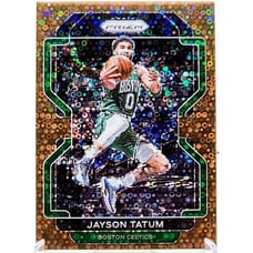 2021-22 Panini Prizm #13 Jayson Tatum Orange Disco Prizm /20