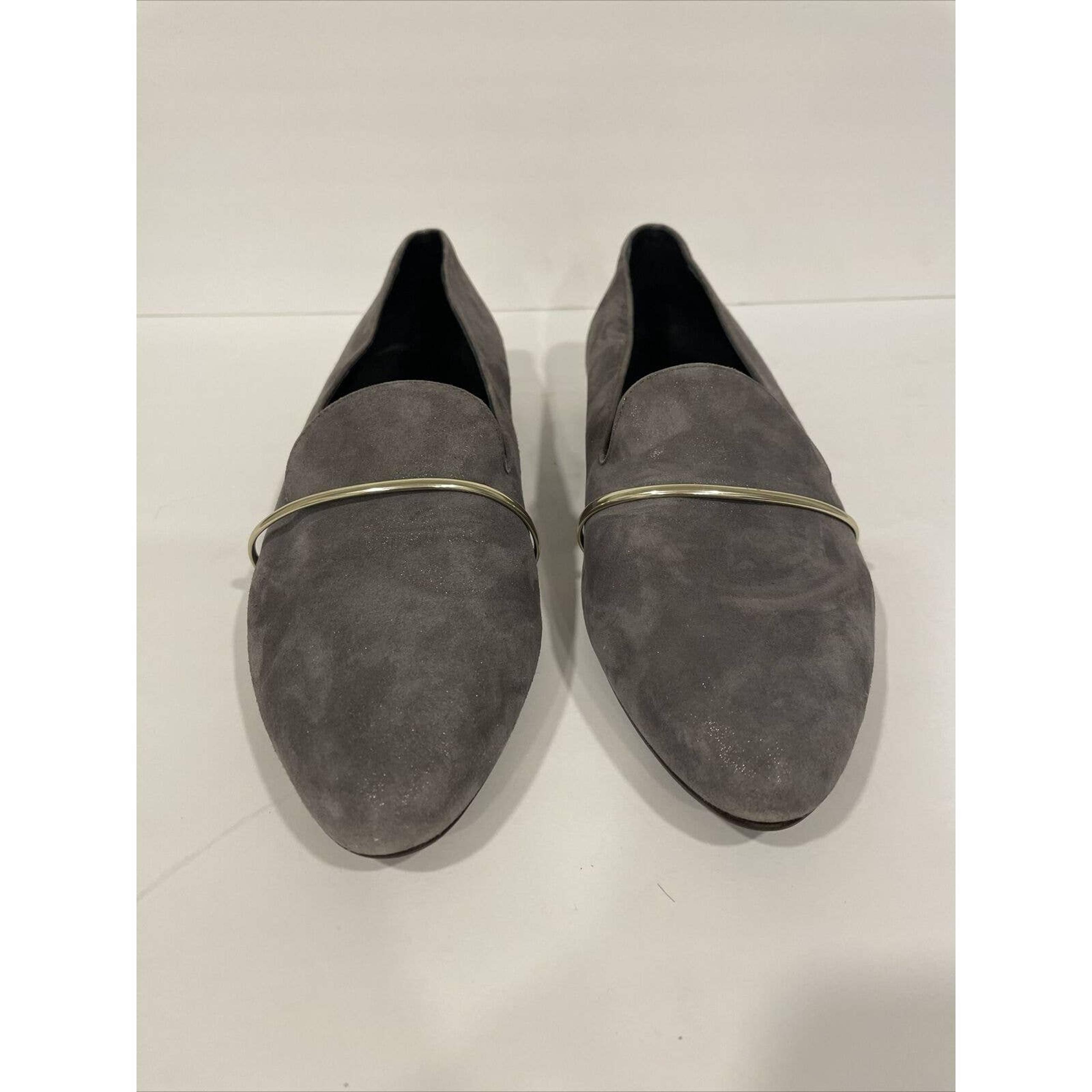 AGL Attilio Giusti Leombruni Women US 11 EU41 Gray Suede Loafers EUC RARE