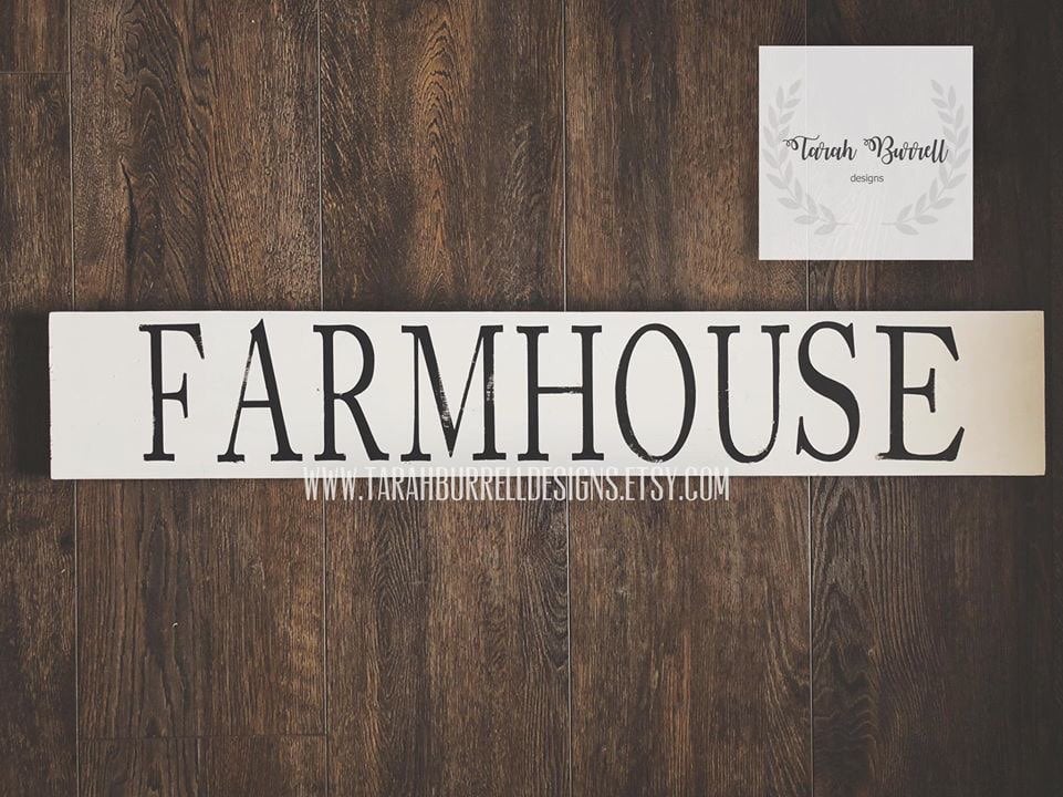 Farmhouse Wood Sign