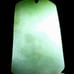Burmese icy type A jadeite jade pendant.