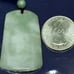 Burmese icy type A jadeite jade pendant.