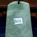 Burmese icy type A jadeite jade pendant.