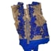 CQ by CQ Brand Sheer and Royal Blue Floral Applique Bodysuit Size Small