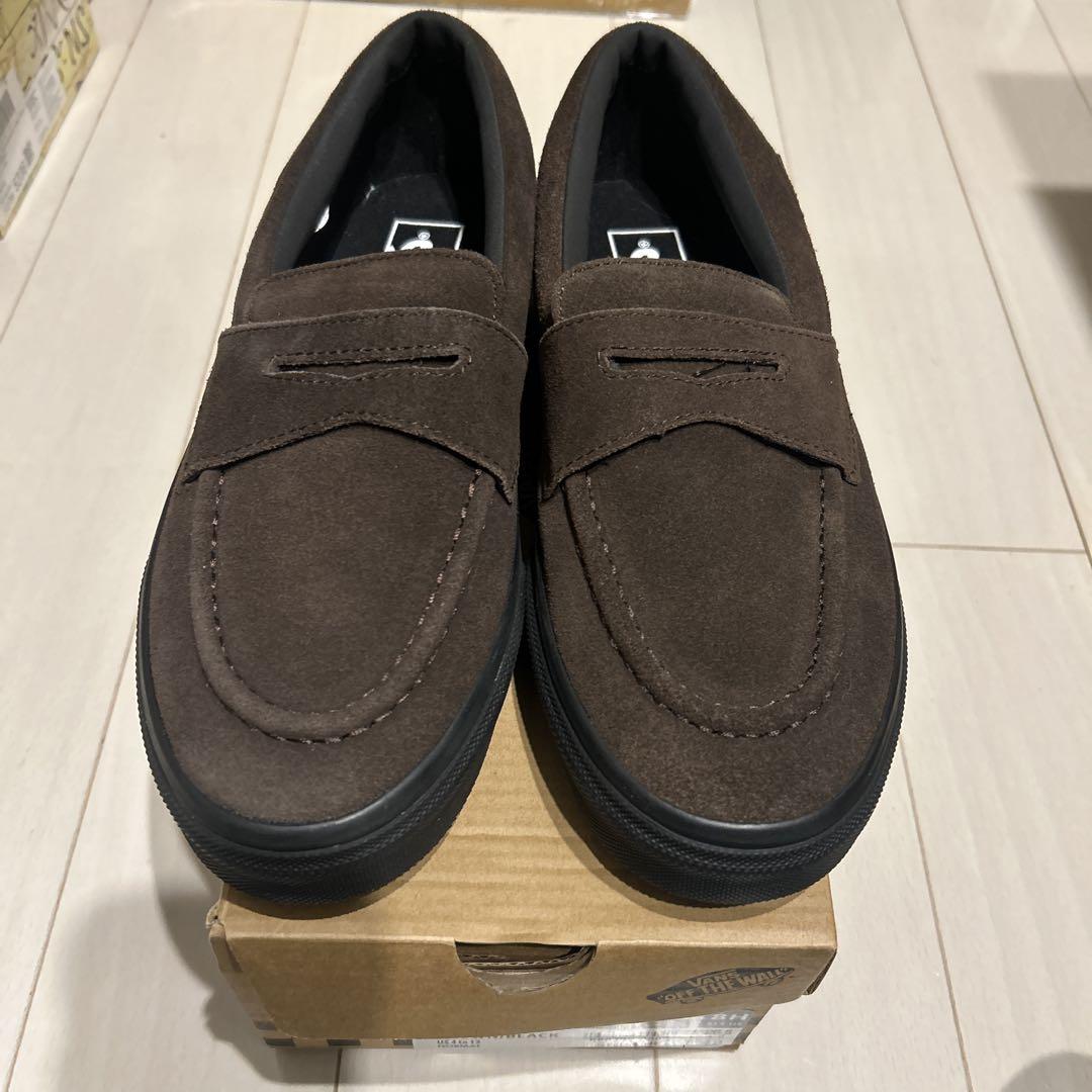 Vans V196 Loafers, size 27cm, brown.