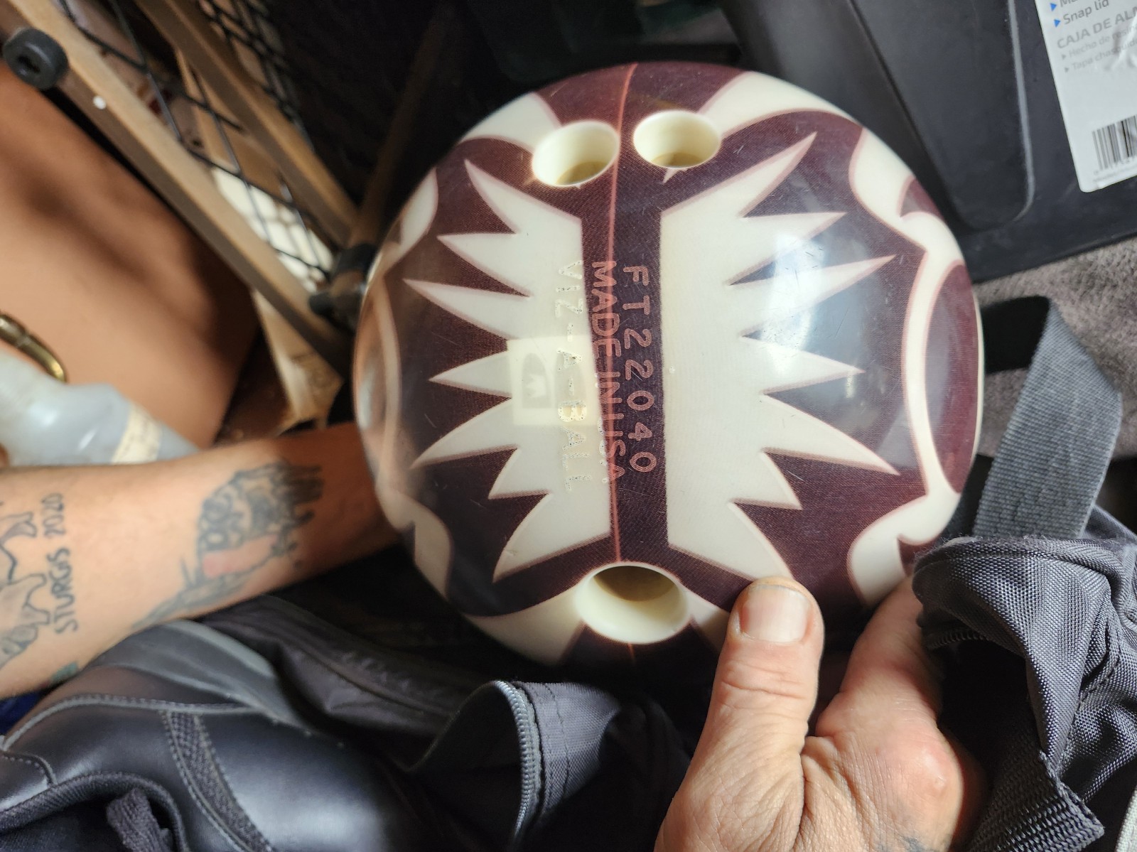 Bowling Ball set with men's 9