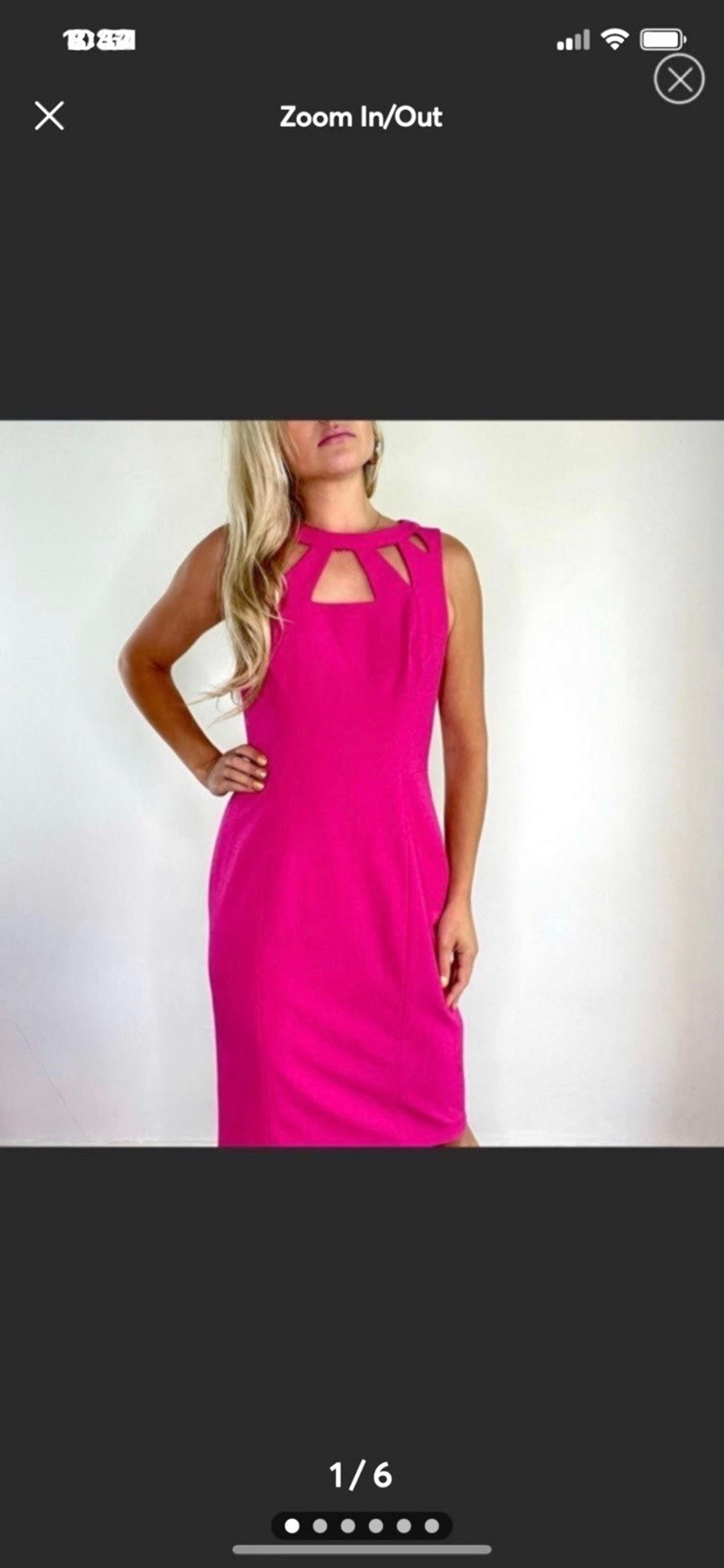 Eliza J Pink Cutout Neck
