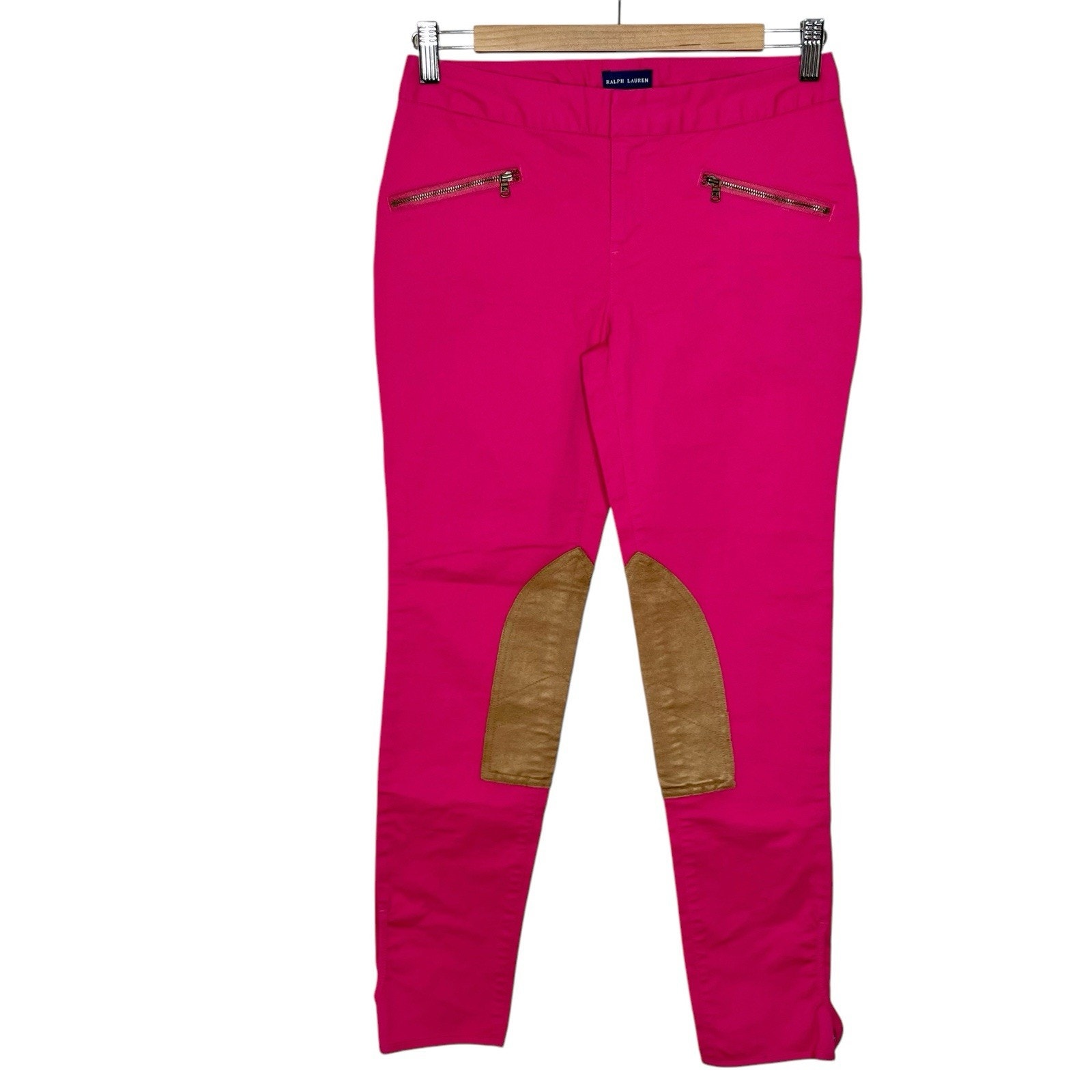 Ralph Lauren Girls Riding Pants Pink Size 16 Jodhpurs Breeches Equestrian Horse