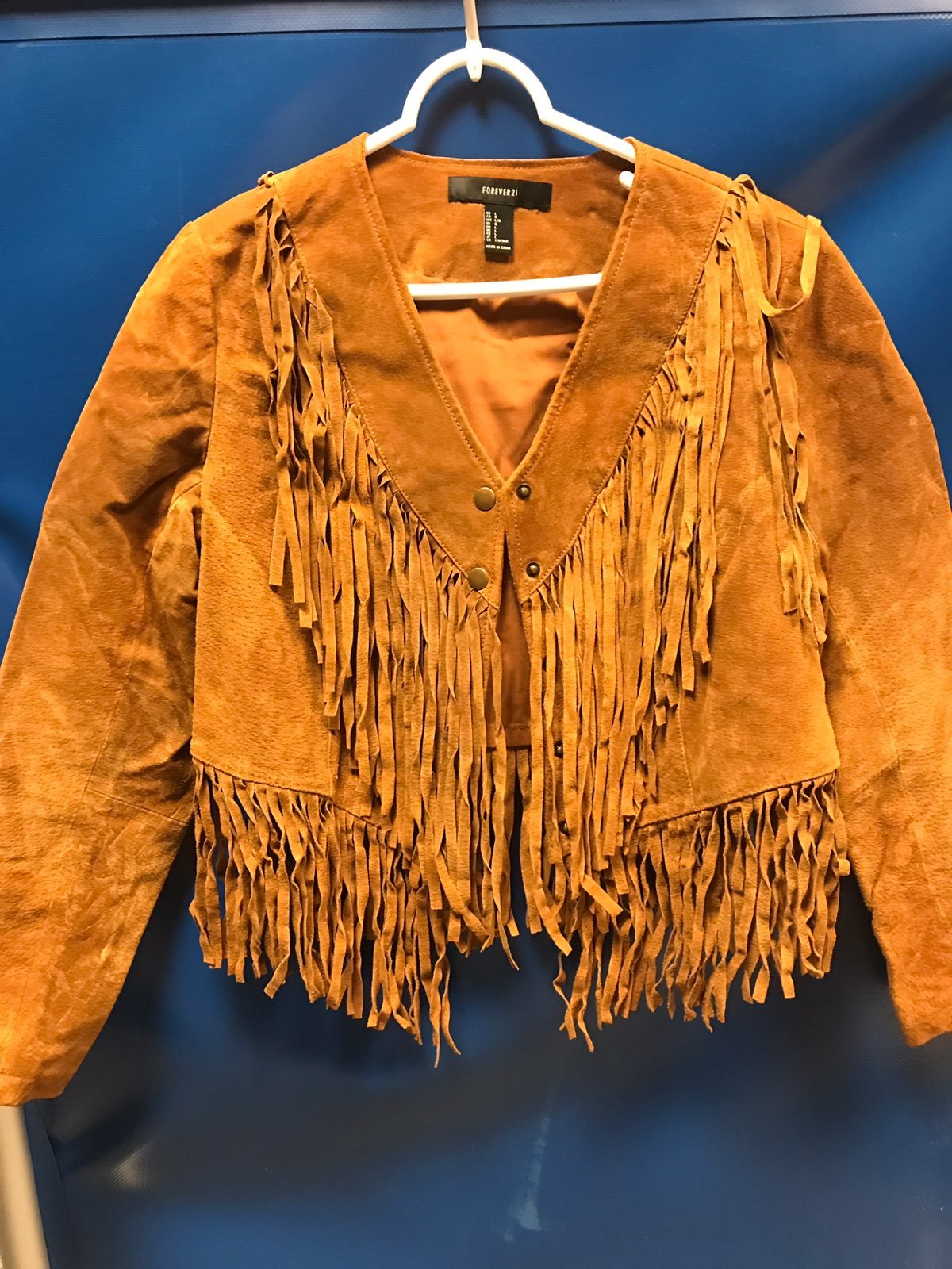 LEATHER FRINGE JACKET