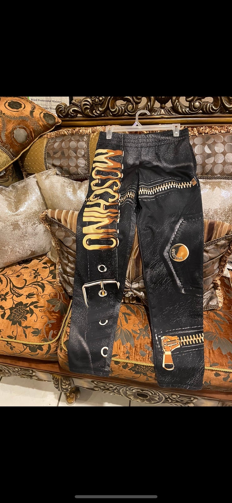 Moschino Macro Biker Print Pants