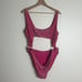 Skims pink glitter sparkle sexy cutout monokini swimsuit one piece size 3X