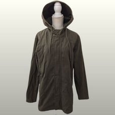 Only & Sons Men's M Fishtail Parka Jacket Canvas Cotton Hooded Olive Green