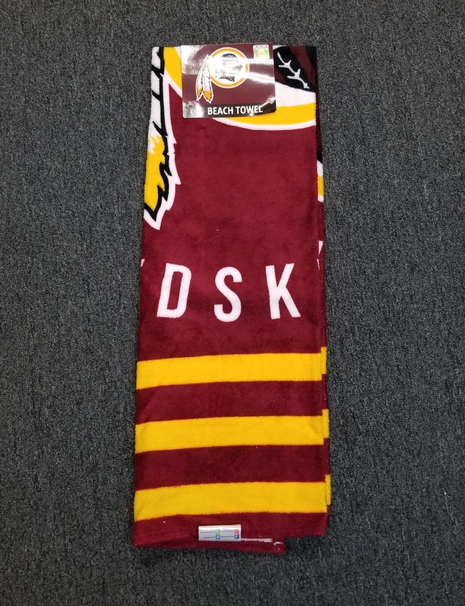 Washington Redskins beach towel
