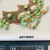Vintage copper green gemstone Mexico Necklace