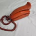 Vintage Telephone Trimline Rust Orange Western Electric Bell System Push Button