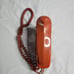 Vintage Telephone Trimline Rust Orange Western Electric Bell System Push Button