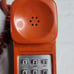 Vintage Telephone Trimline Rust Orange Western Electric Bell System Push Button