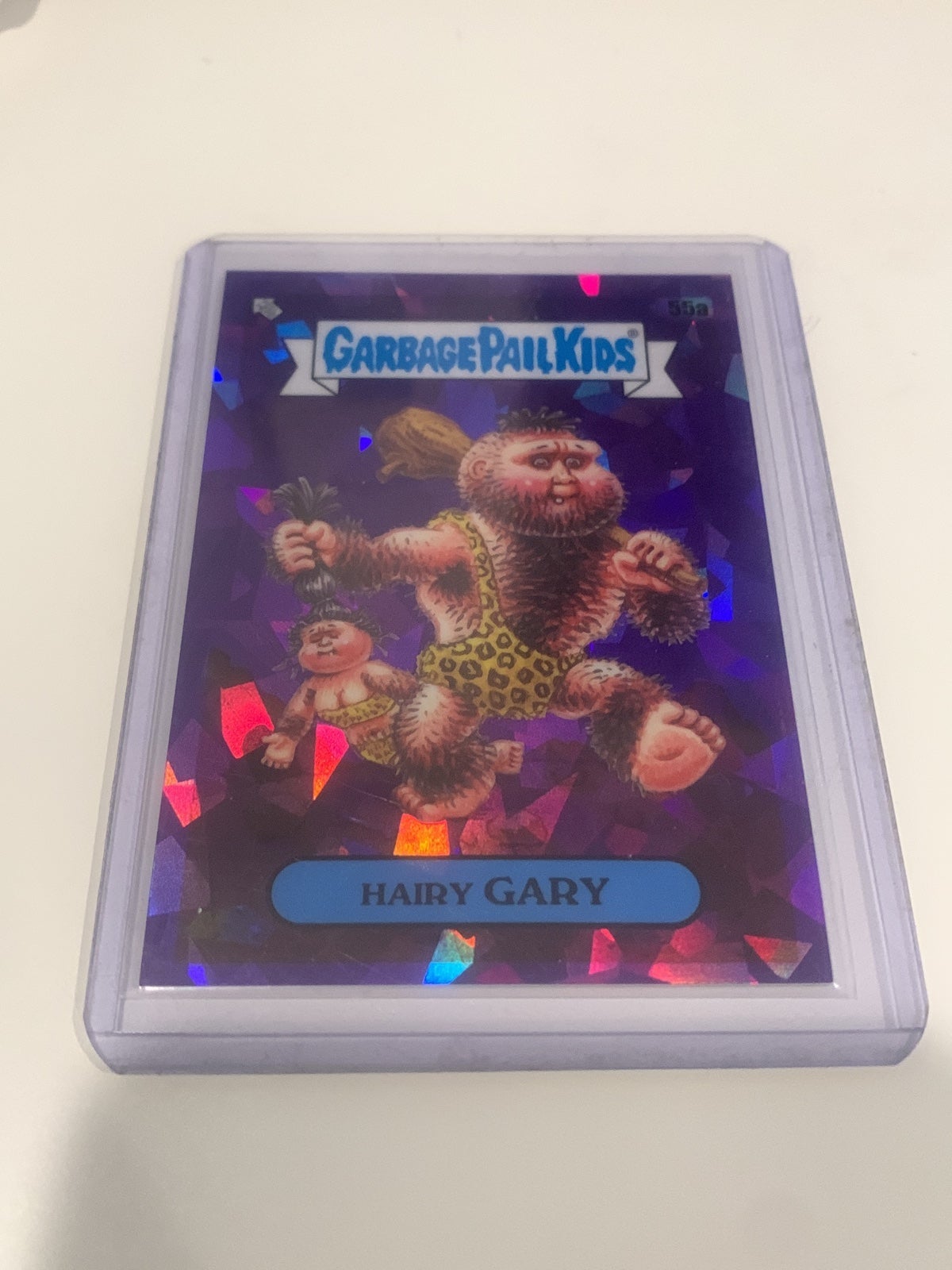 04/10 Garbage pail kids sapphire parallel card Hairy Gary 55a