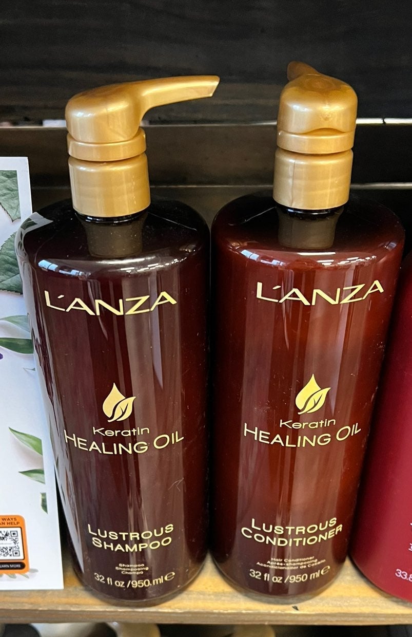 L'anza Keratin Healing Oil Shampoo and Conditioner Set
