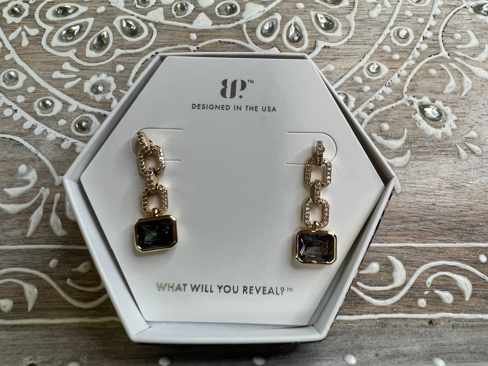 Bomb Party June Birthday Earrings Modern Elegance