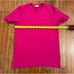 Saint Laurent Pink Short Sleeve Logo Tee, T-Shirt Sz S/M
