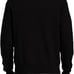 Kallspin men’s wool blend v-neck sweater(L, black)