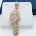 14K Gold Plated Cubic Zircon Pendant, EVBRS398