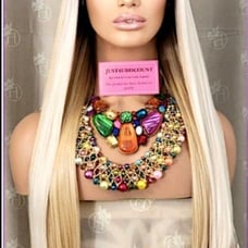 Realitystar balayage summer blonde sun kissed straight h.d lace front wig