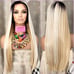 Realitystar balayage summer blonde sun kissed straight h.d lace front wig