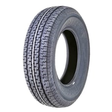FREE COUNTRY Premium Trailer Tire ST205 75R15 Radial 8PR LR D w/Scuff Guard Set1