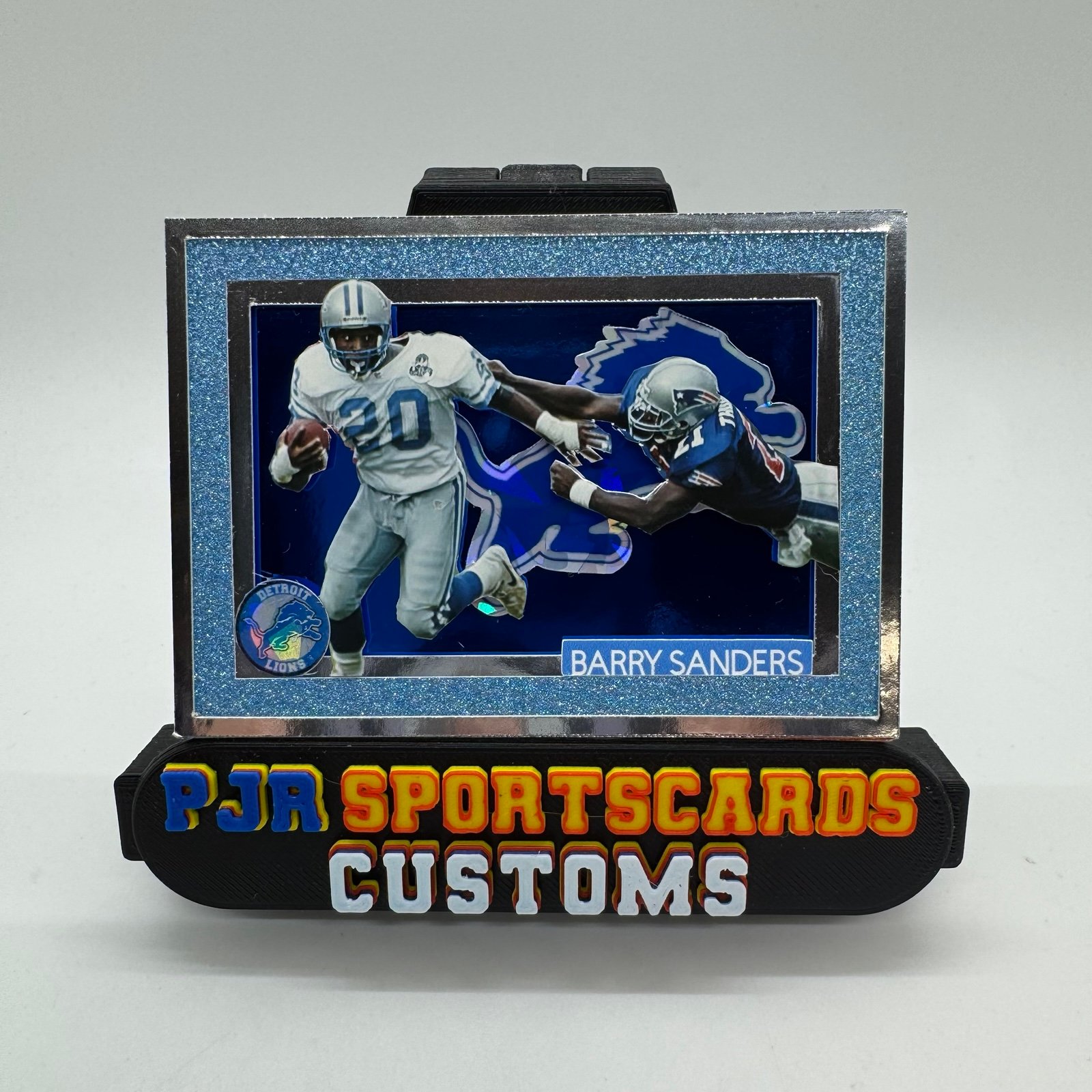 Custom made art card ACEO of Barry Sanders Detroit Lions