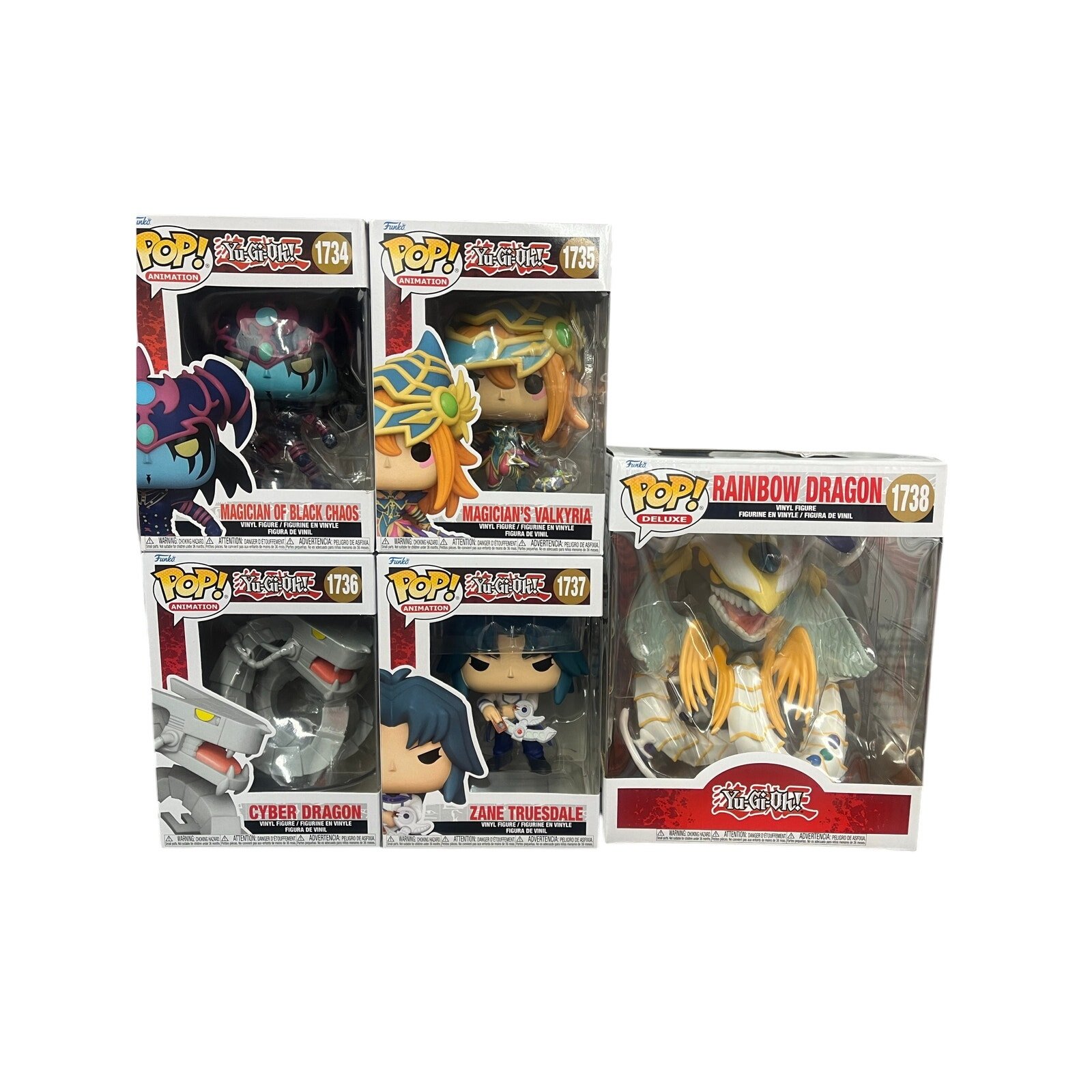 Funko Pop Lot Yu-Gi-Oh Magician of Black Chaos Cyber Dragon