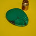Green Turquoise Cabochon 52.7mm x 42.7mm Domed Flat Edge NOS