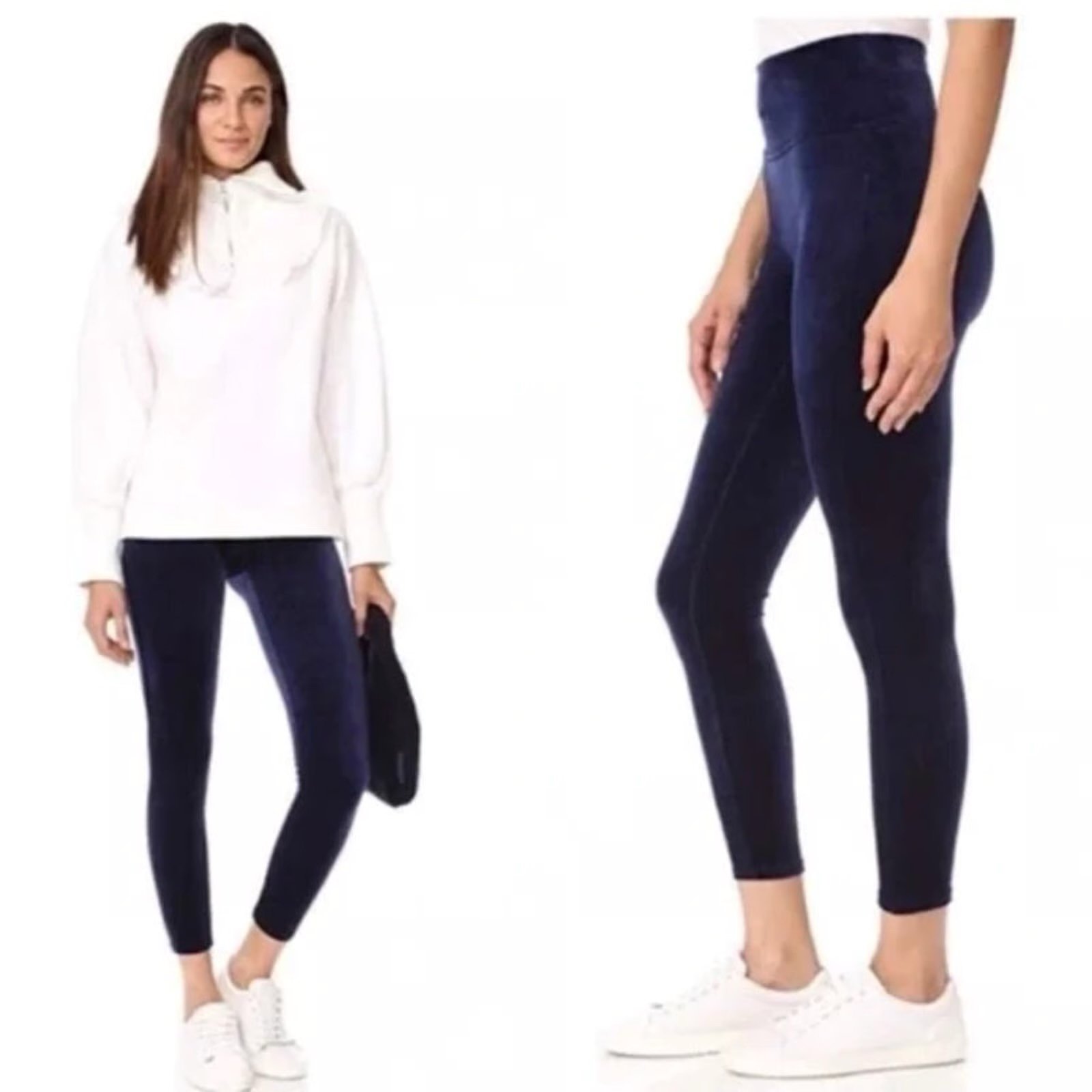 Spanx Blue Velvet Leggings Women’s Size XS NWT