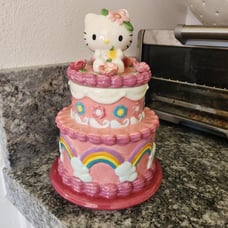Blue Sky Hello Kitty Cake Canister