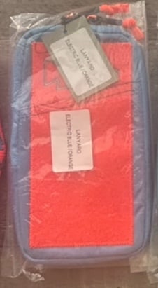 Electric blue/orange goruck w/lanyard