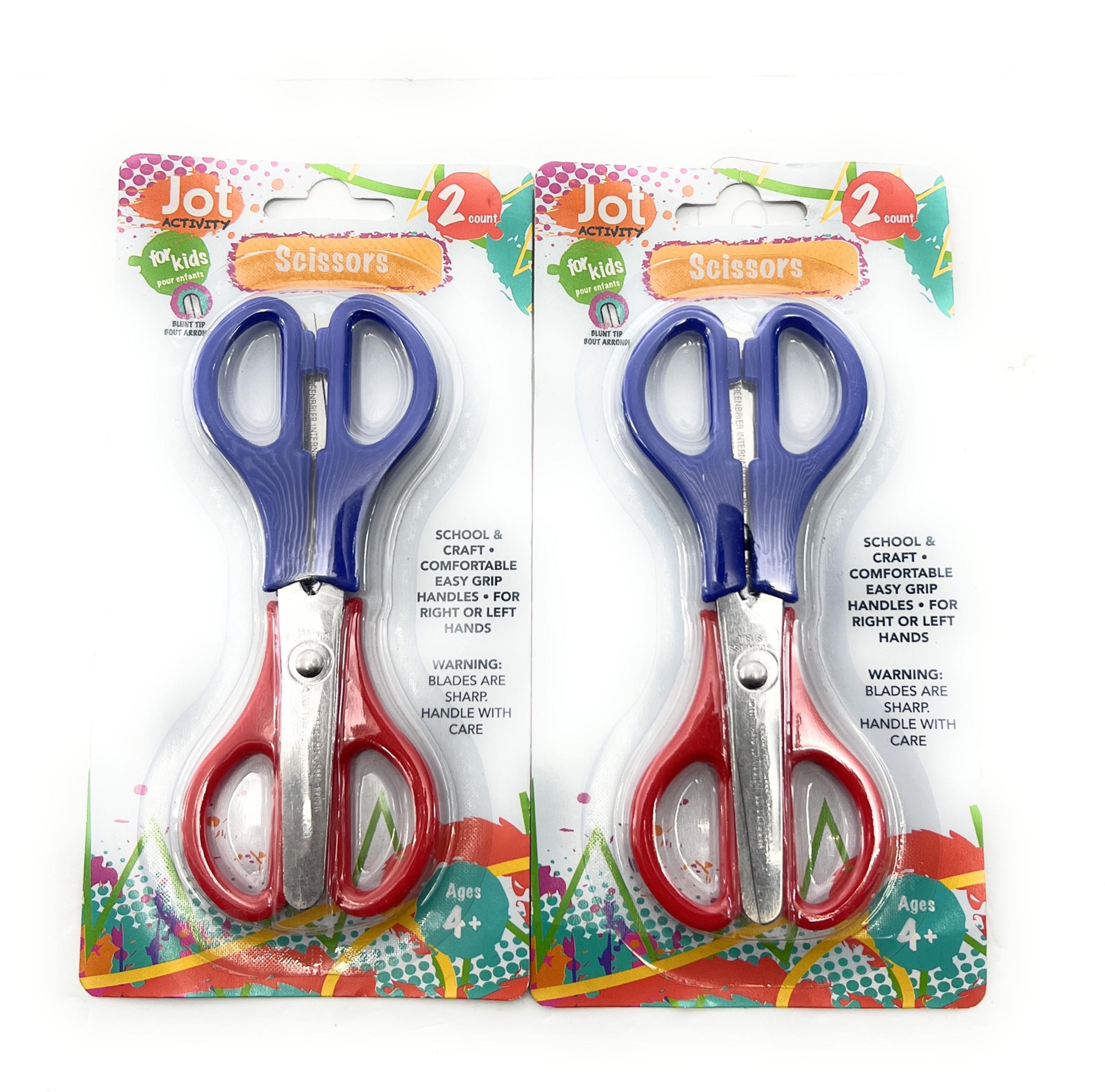 Kids Back To School Supplies, Kids Scissors Ages 4+, 4 Pairs