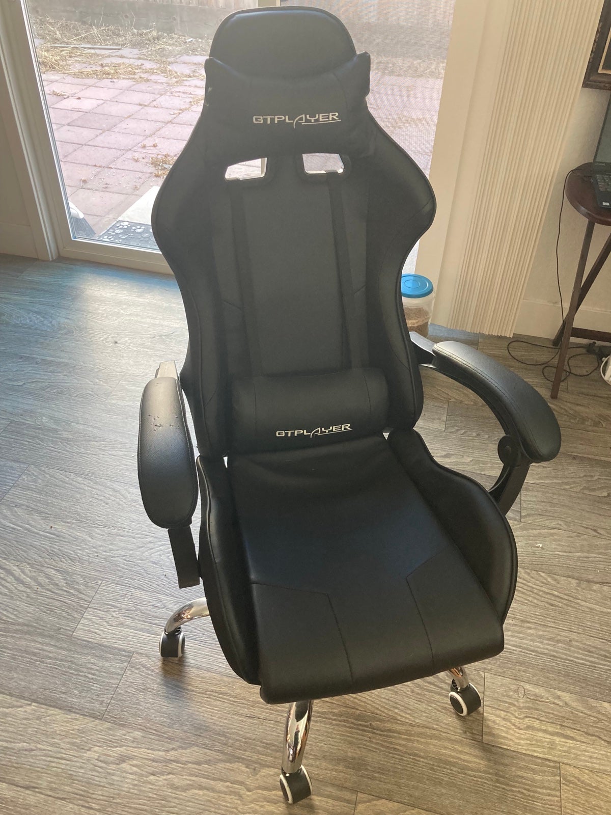 Lightly used black gaming chair