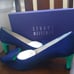 Stuart Weitzman Tux Bow Blue Pumps