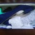 Stuart Weitzman Tux Bow Blue Pumps