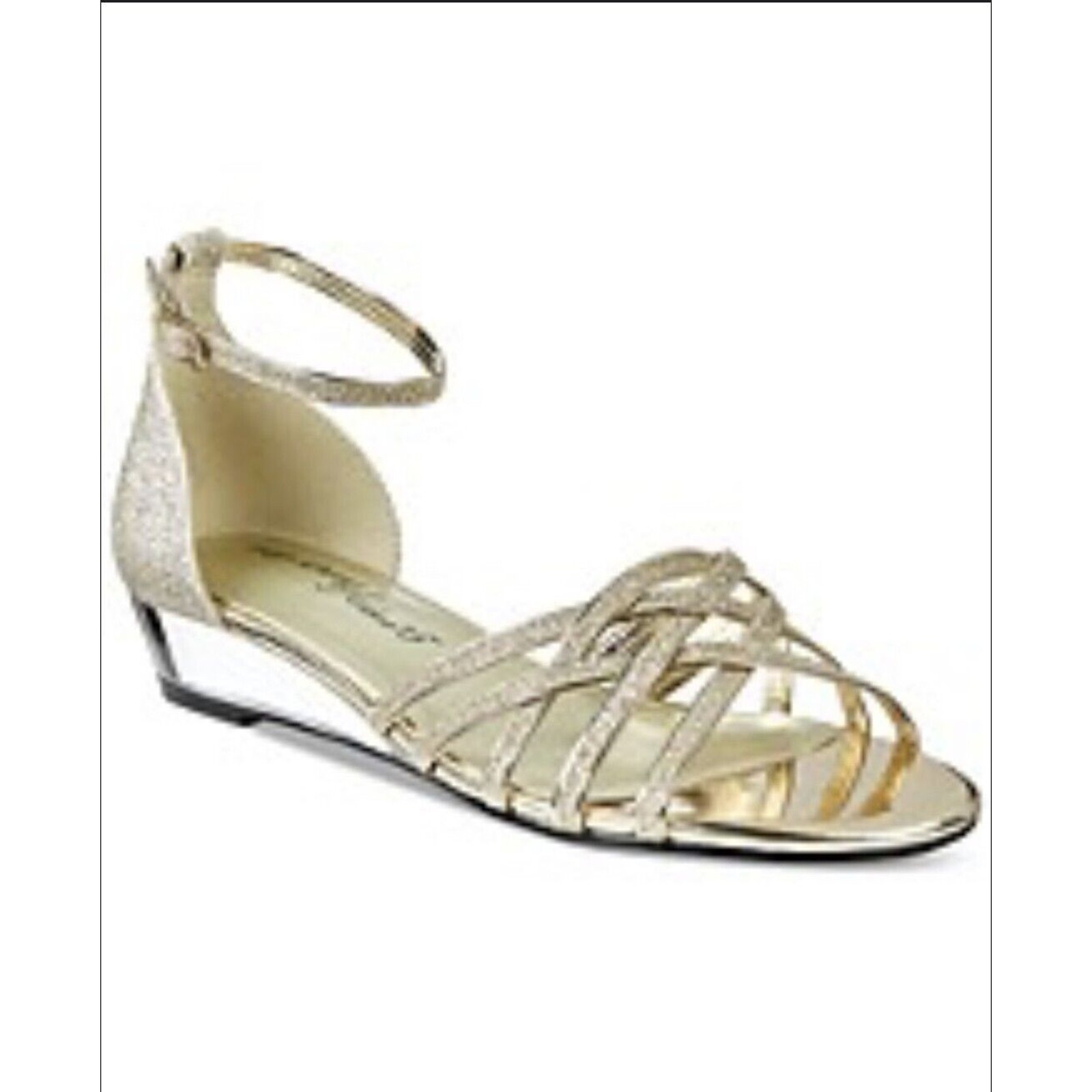 Easy Street’s Tarrah Gold Wedge Golden Sandals