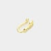 Gold Infinity Nose Ring Clip Cuff Jewelry Rhinestone Crystal Accessories