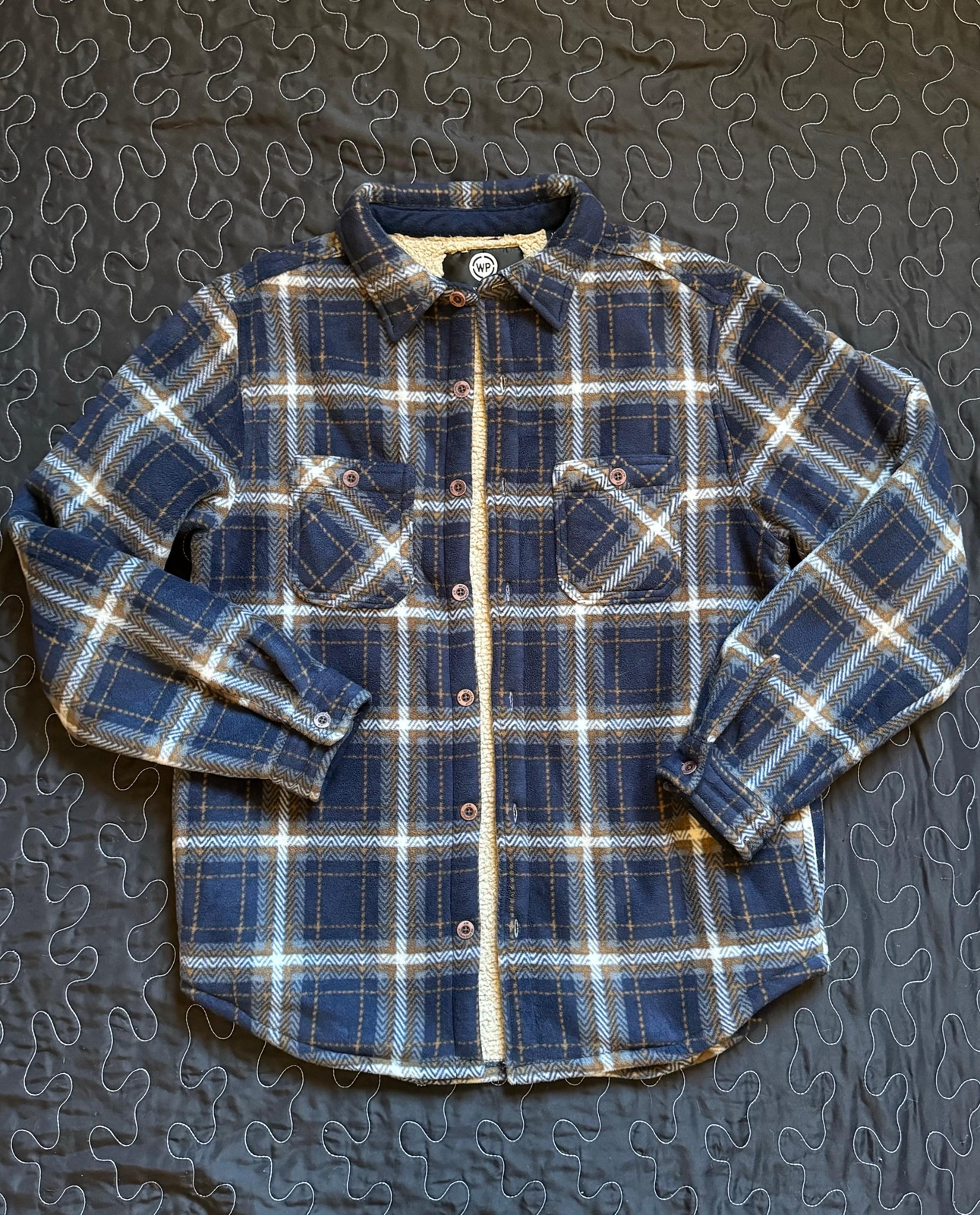 Weatherproof Men’s Lined Plaid Flannel Top Medium