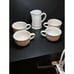 Pfaltzgraff - Heritage White - 1 Pitcher/ Tea Pot + Set of 4 Tea Cups ~ NO CHIPS