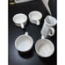 Pfaltzgraff - Heritage White - 1 Pitcher/ Tea Pot + Set of 4 Tea Cups ~ NO CHIPS