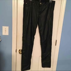 H&M Black Leather Pants