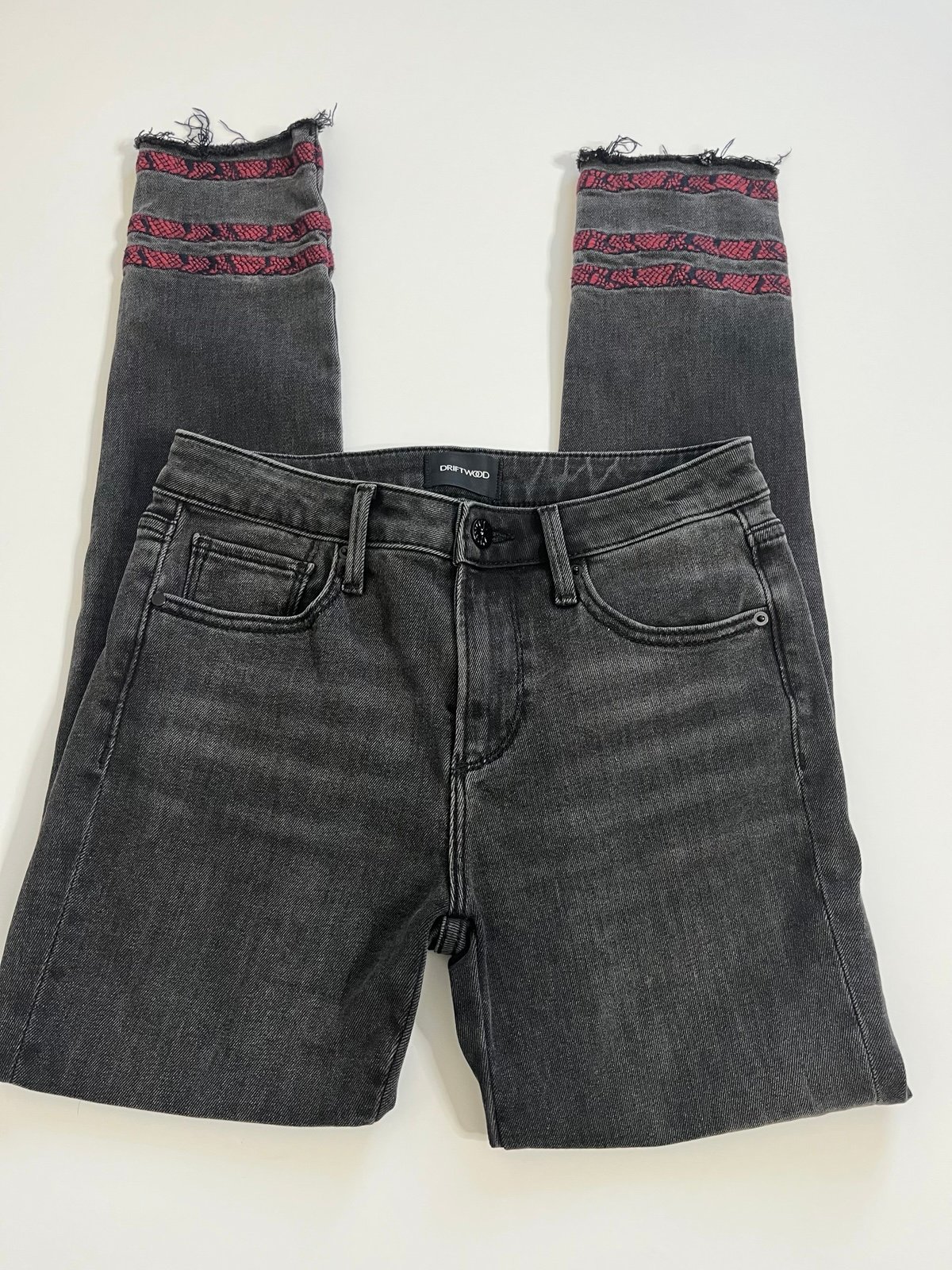 Driftwood Jackie Gray Jeans Size 25 x 28